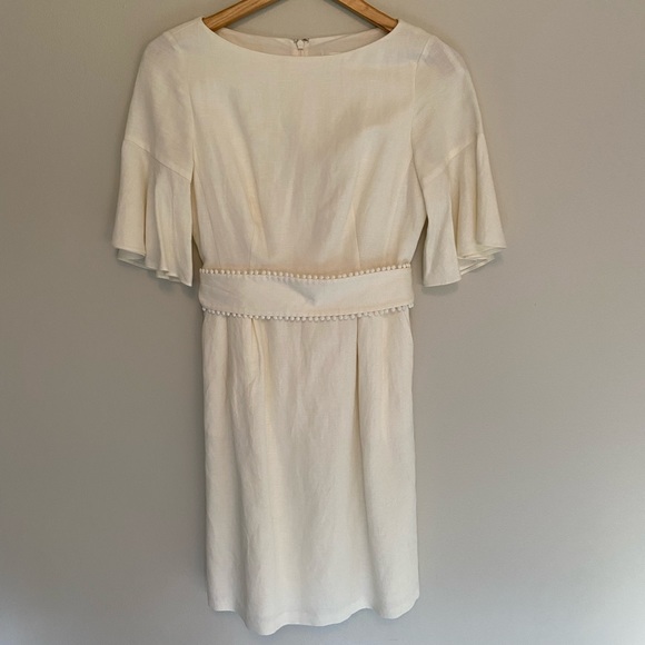 Eliza J Dresses & Skirts - Eliza J women’s white Linen Dress Small
